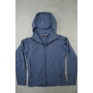 Patagonia R1 TechFace Hoody Mens Medium Blue Full Zip Fleece Lined Jacket